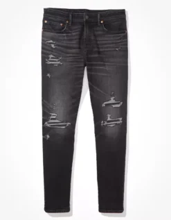 AE AirFlex+ Patched Athletic Fit Jean 5 AE AirFlex+ Patched Athletic Fit Jean -Soft Leaf 0118 6155 081 f