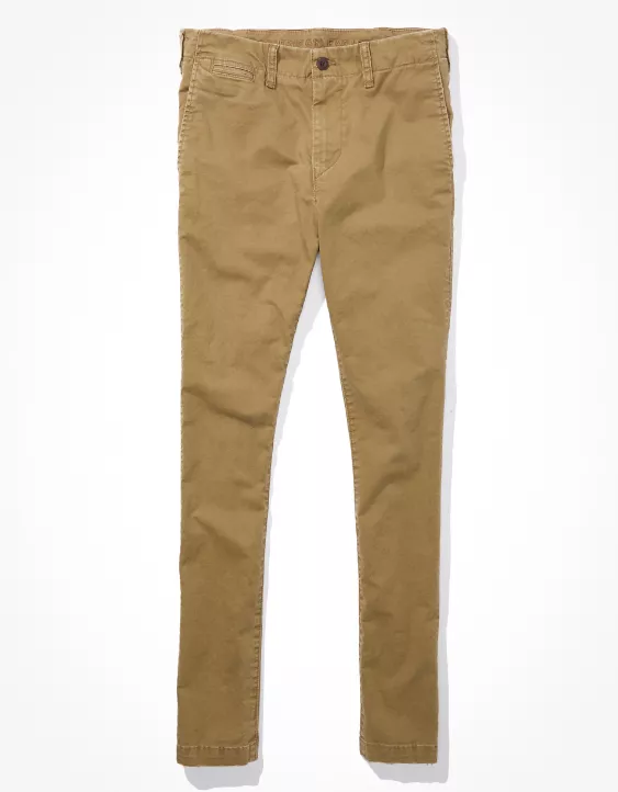 AE Flex Skinny Lived-In Khaki Pant 3 AE Flex Skinny Lived-In Khaki Pant - Image 3