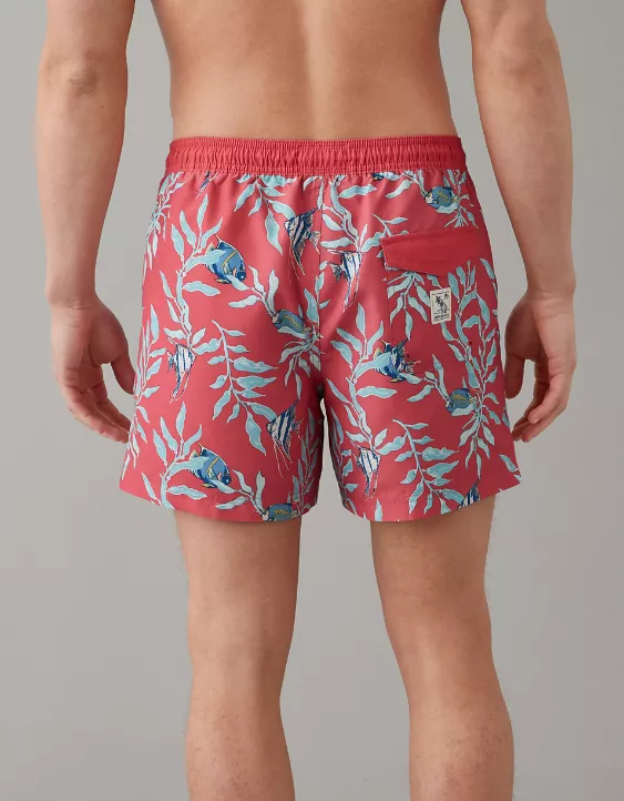 AE 5" Tropical Swim Trunk 2 AE 5" Tropical Swim Trunk - Image 2
