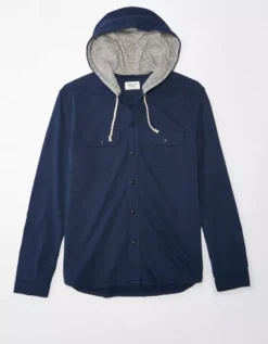 AE Super Soft Hooded Knit T-Shirt -Soft Leaf 0166 3356 483 f
