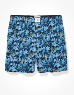 AEO Blue Camo Stretch Boxer Short 5 AEO Blue Camo Stretch Boxer Short -Soft Leaf 0220 3270 400 f