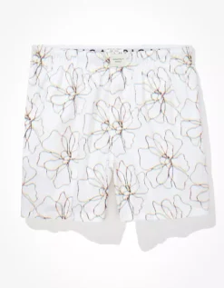 AEO Floral Sketch Stretch Boxer Short 5 AEO Floral Sketch Stretch Boxer Short -Soft Leaf 0220 3341 100 f