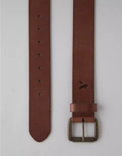 AE Wide Leather Belt -Soft Leaf 0223 7417 200 b