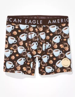 AEO Coffee Scratch + Sniff 6" Classic Boxer Brief -Soft Leaf 0235 3425 200 f