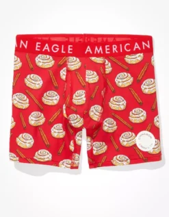AEO Cinnamon Buns Scratch + Sniff 6" Classic Boxer Brief -Soft Leaf 0235 3426 600 f