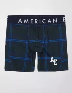 AEO Plaid 6" Flex Boxer Brief -Soft Leaf 0236 0007 410 f