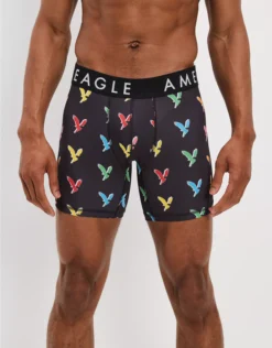 AEO Colorful Eagles 6" Flex Boxer Brief