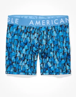 AEO Blue Mushrooms 6" Flex Boxer Brief 5 AEO Blue Mushrooms 6" Flex Boxer Brief -Soft Leaf 0236 3370 400 f