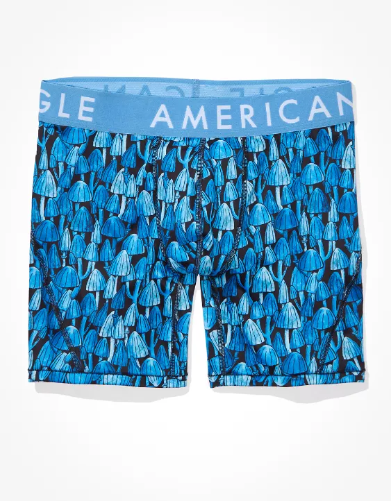 AEO Blue Mushrooms 6" Flex Boxer Brief 3 AEO Blue Mushrooms 6" Flex Boxer Brief - Image 3
