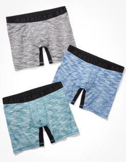 AEO 6" Horizontal Fly Flex Boxer Brief 3-Pack