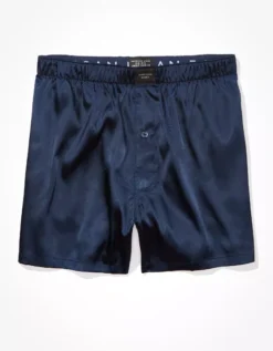 AEO Solid Satin Pocket Boxer Short -Soft Leaf 0238 3812 410 f