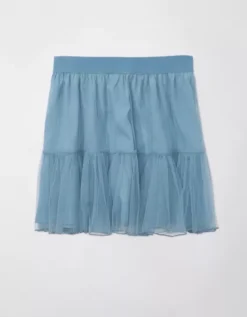 AE High-Waisted Tulle Mini Skirt -Soft Leaf 0312 4732 400 f