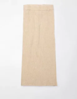 AE Ribbed Midi Sweater Skirt -Soft Leaf 0312 4754 676 f