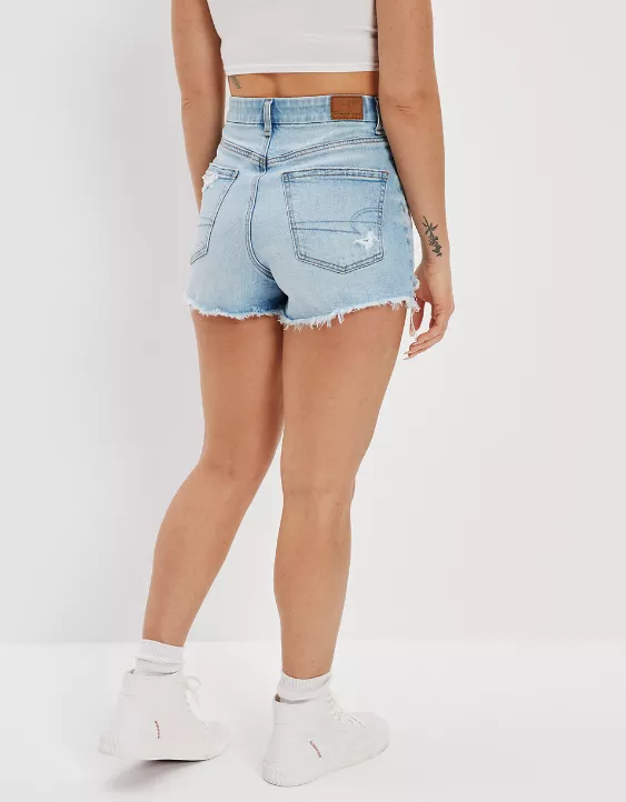 AE Strigid Denim Curvy Highest Waist '90s Boyfriend Short 2 AE Strigid Denim Curvy Highest Waist '90s Boyfriend Short - Image 2