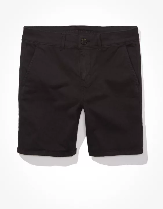 AE Stretch Khaki Skinny Bermuda Short 3 AE Stretch Khaki Skinny Bermuda Short - Image 3