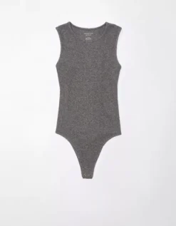 AE High Neck Plush Bodysuit 5 AE High Neck Plush Bodysuit -Soft Leaf 0366 5762 006 f