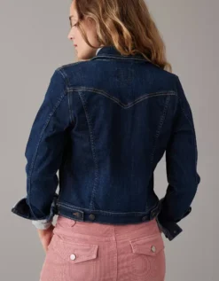 AE Super Shrunken Denim Jacket -Soft Leaf 0383 3388 896 ob
