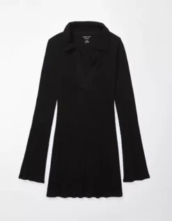 AE Collared Knit Mini Dress 5 AE Collared Knit Mini Dress -Soft Leaf 0395 7368 073 f