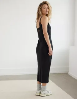 AE X The Ziegler Sisters Lace Slip Midi Dress -Soft Leaf 0395 7424 001 ob
