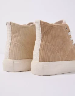 AE Corduroy Platform High-Top Sneaker -Soft Leaf 0414 6306 026 d1