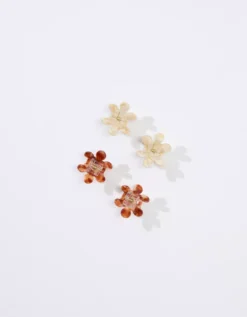 AEO Flower Hair Clip 4-Pack 5 AEO Flower Hair Clip 4-Pack -Soft Leaf 0421 6945 251 b