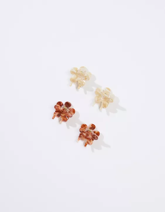 AEO Flower Hair Clip 4-Pack 2 AEO Flower Hair Clip 4-Pack - Image 2