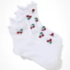 AE Cherry Ruffle Boyfriend Sock 2-Pack