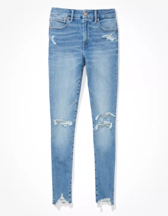AE Luxe Ripped High-Waisted Jegging 3 AE Luxe Ripped High-Waisted Jegging - Image 3