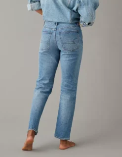 AE Stretch Super High-Waisted Ankle Straight Jean -Soft Leaf 0435 4823 851 ob