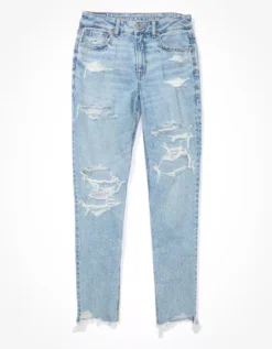 AE Strigid Ripped Mom Jean -Soft Leaf 0436 4762 868 f