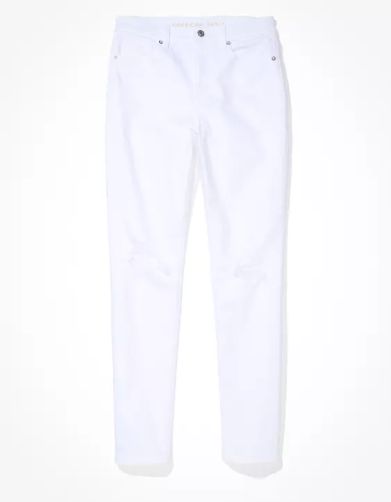 AE Stretch Ripped Mom Jean 3 AE Stretch Ripped Mom Jean - Image 3