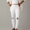 AE Stretch Ripped Mom Jean