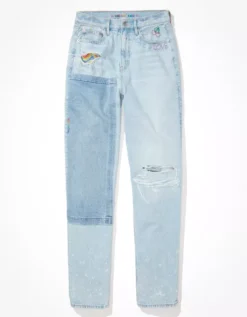 AE Pride Strigid Highest Waist Baggy Straight Jean 5 AE Pride Strigid Highest Waist Baggy Straight Jean -Soft Leaf 0437 4405 508 f