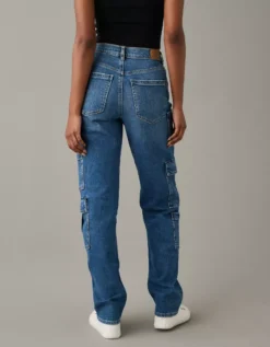 AE Stretch Super High-Waisted Baggy Straight Cargo Jean 5 AE Stretch Super High-Waisted Baggy Straight Cargo Jean -Soft Leaf 0437 4669 338 ob