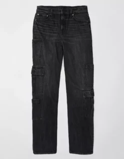 AE Super High-Waisted Baggy Straight Cargo Jean -Soft Leaf 0437 4856 081 f