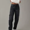 AE Super High-Waisted Baggy Straight Cargo Jean