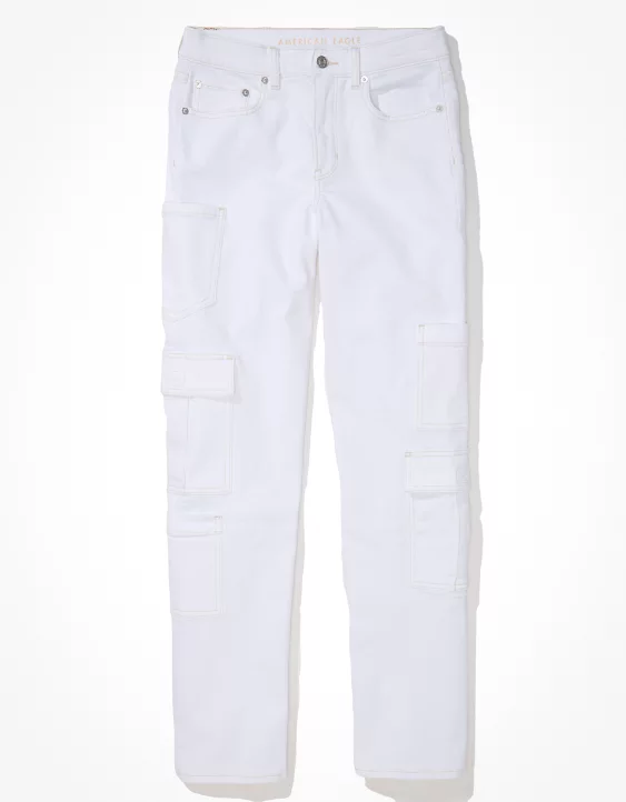 AE Stretch Super High-Waisted Baggy Straight Jean 3 AE Stretch Super High-Waisted Baggy Straight Jean - Image 3