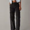 AE Dreamy Drape Stretch Corduroy Super High-Waisted Baggy Wide-Leg Pant