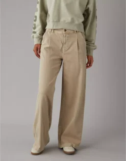 AE Stretch Super High-Waisted Baggy Wide-Leg Trouser