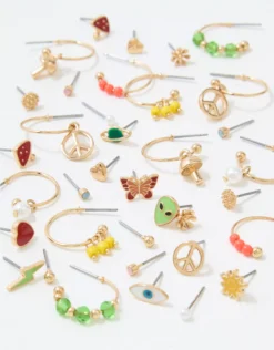 AEO Hoop + Stud Charm Earrings 18-Pack