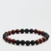West Coast Jewelry Matte Onyx + Red Sandalwood Beaded Bracelet