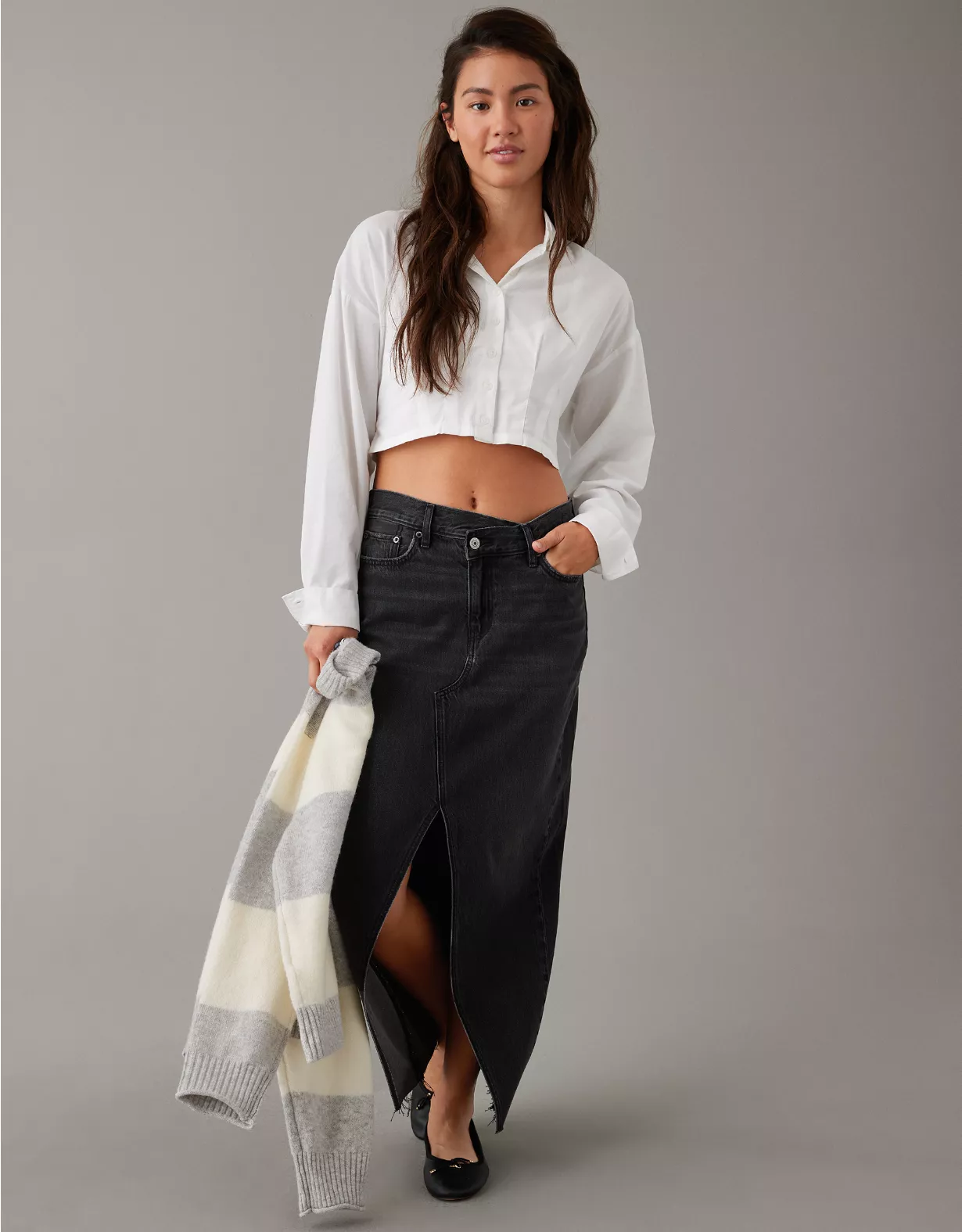 AE Corset Button-Up Shirt 1 AE Corset Button-Up Shirt