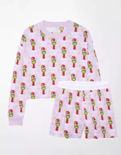 AE Grinch Plush PJ Set 5 AE Grinch Plush PJ Set -Soft Leaf 0575 2959 133 f