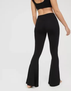 OFFLINE By Aerie Real Me High Waisted Crossover Super Flare Legging 5 OFFLINE By Aerie Real Me High Waisted Crossover Super Flare Legging -Soft Leaf 0708 5468 073 ob