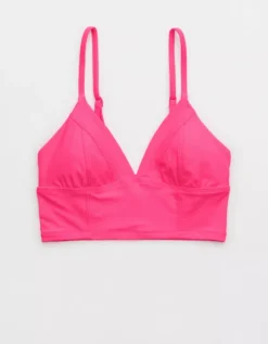 Aerie Seamed Longline Triangle Bikini Top -Soft Leaf 0752 4653 673 f