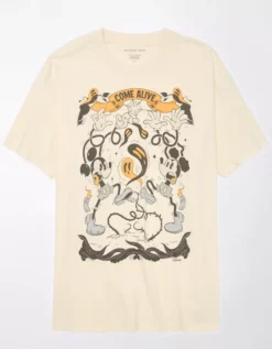 AE Oversized Halloween Mickey Graphic Tee 5 AE Oversized Halloween Mickey Graphic Tee -Soft Leaf 1095 9008 106 f