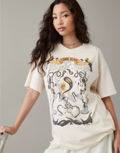 AE Oversized Halloween Mickey Graphic Tee