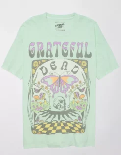 AE Oversized Grateful Dead Graphic Tee -Soft Leaf 1095 9359 300 f