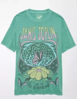 AE Oversized Janis Joplin Graphic Tee -Soft Leaf 1095 9360 748 f