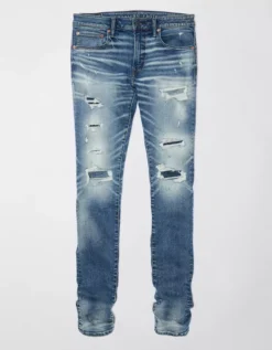 AE AirFlex 360 Patched Stacked Jean -Soft Leaf 1113 6696 537 f